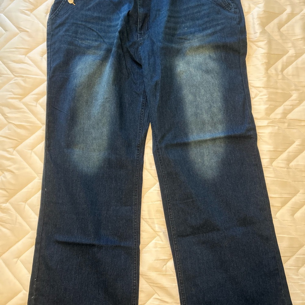 No Brands Wide Leg Stretch Jeans Size 5X NWOT
